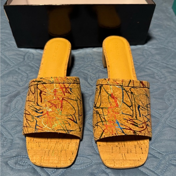 Chocolat Blu Shoes - Chocolat Blu Multicolor Cork Heels